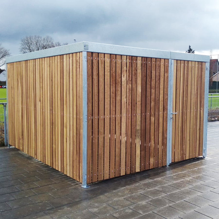 Bin Store Hardwood Cladding